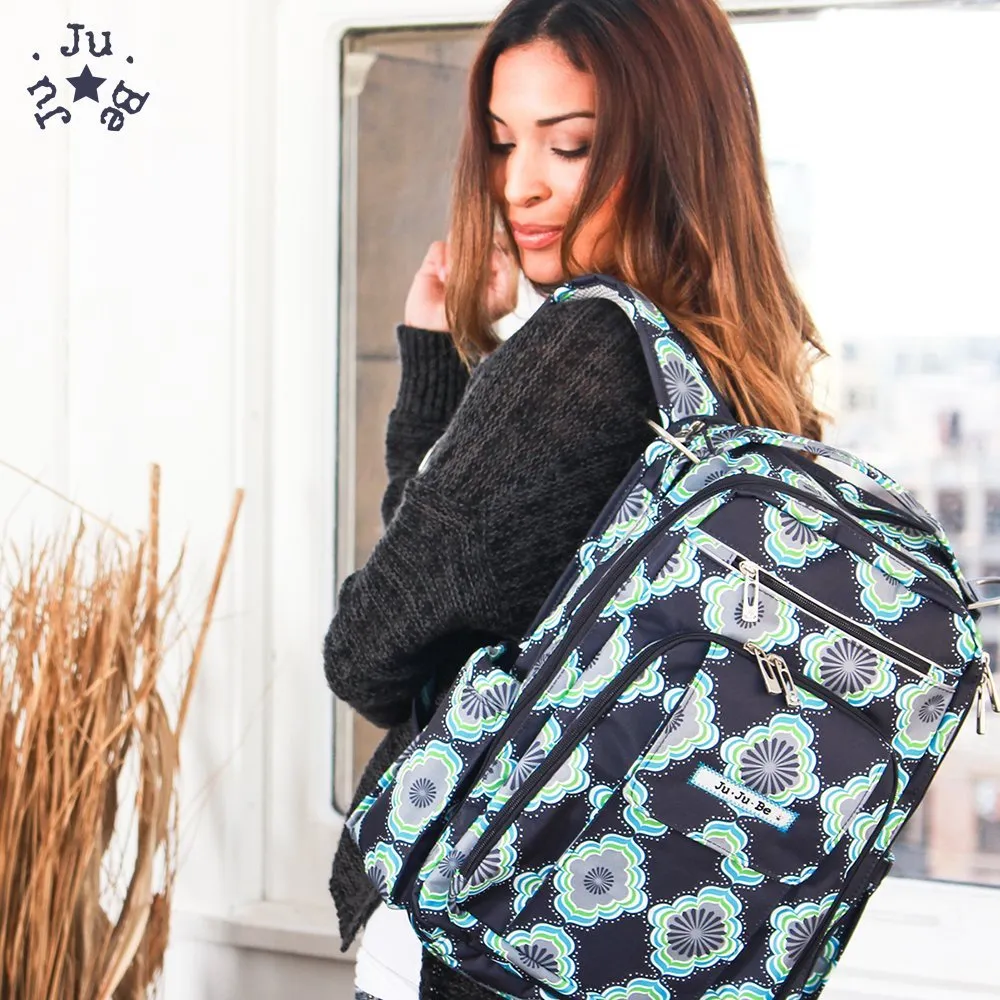 Ju-Ju-Be Classic Collection Be Right Back Backpack Diaper Bag Dandy Lines