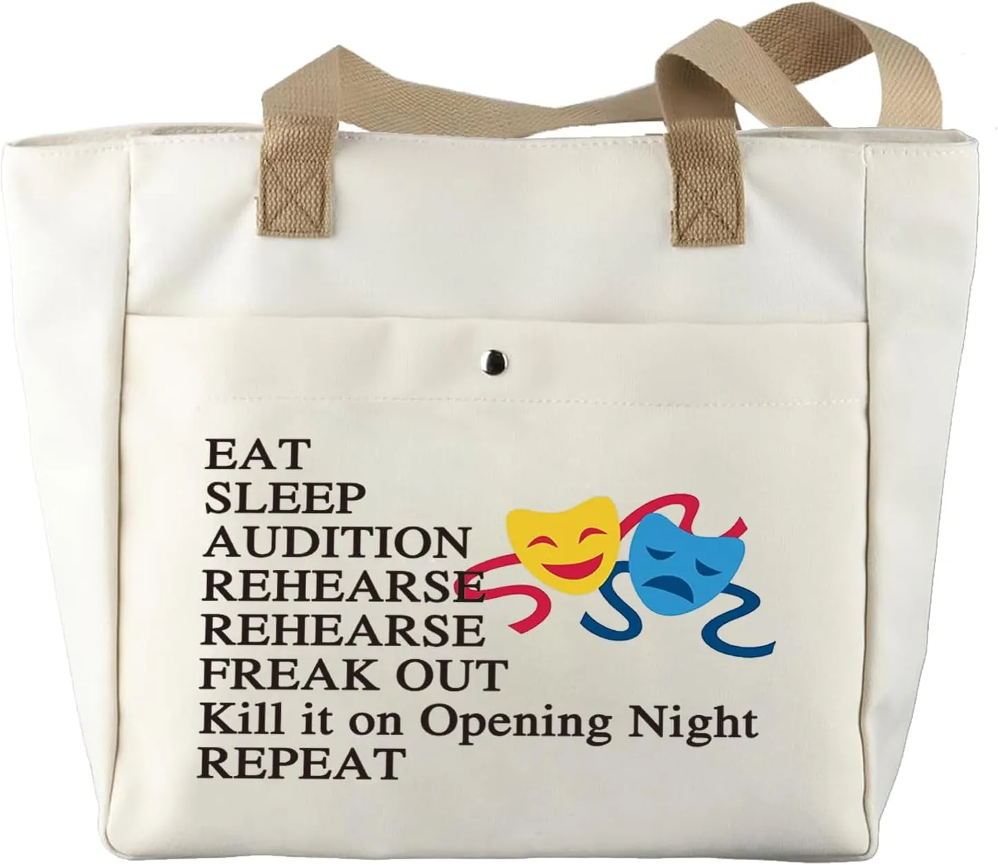 JYTAPP Theatre Life Tote Bag Drama Theater Gift Theatre Novelty Shoulder Bag Musical Performer Gift