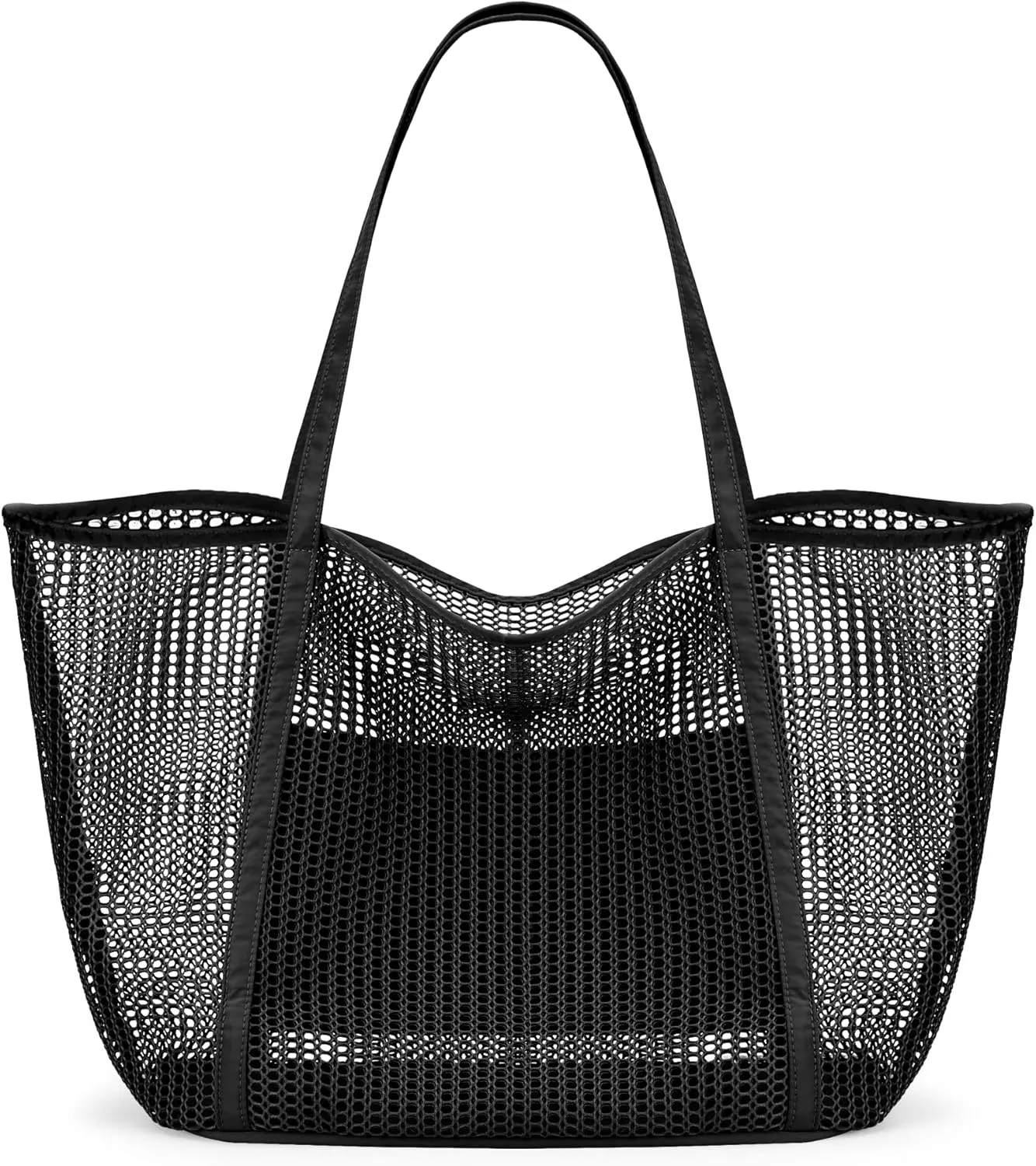 KALIDI FANCY FOREST Beach Mesh Tote Bag, Womens Shoulder handbag MAX 27L Grocery Bag