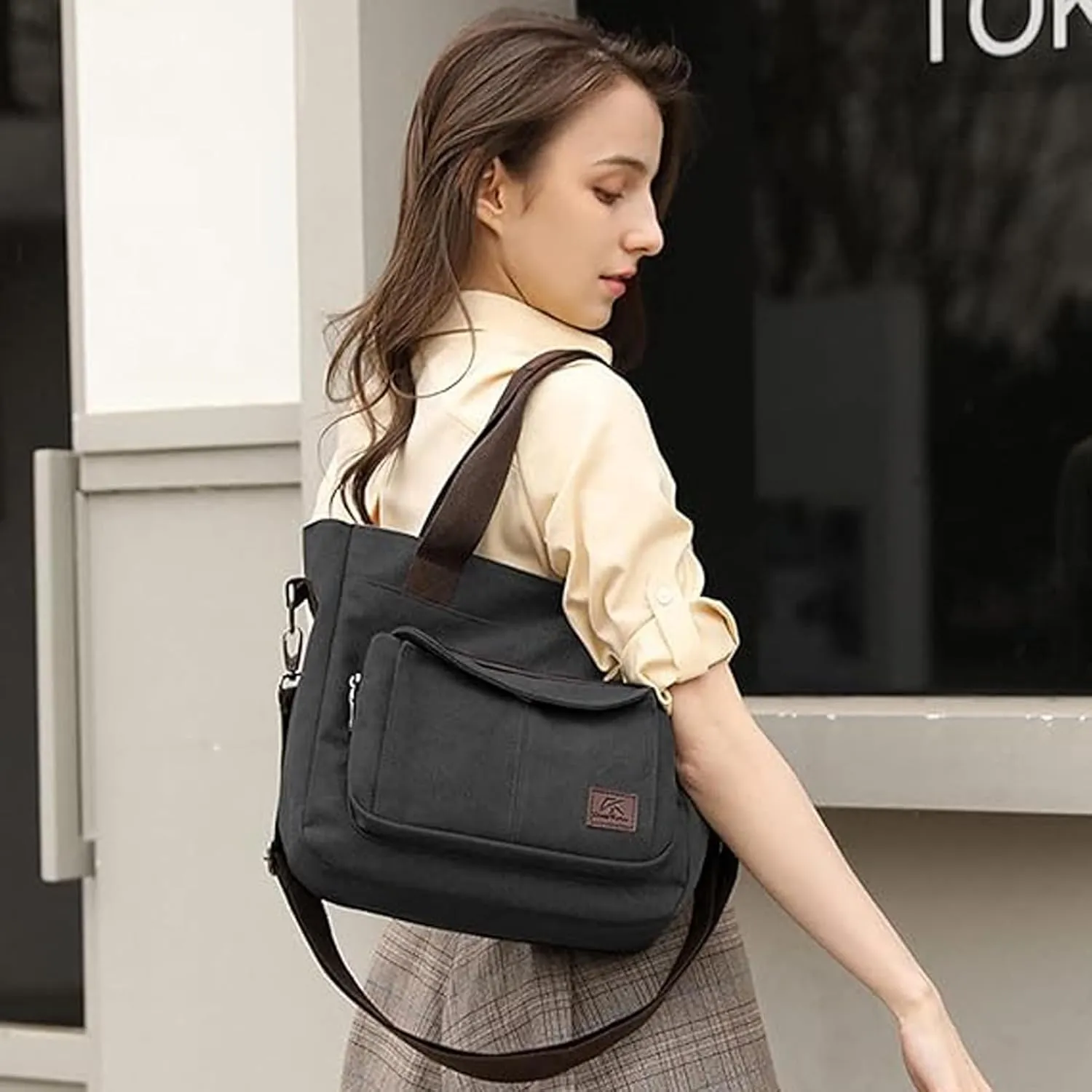 KARRESLY Women's Casual Hobo Shoulder Bag Large Capacity Nylon Daily Messenger Bag Work Shopper Handbag Purse