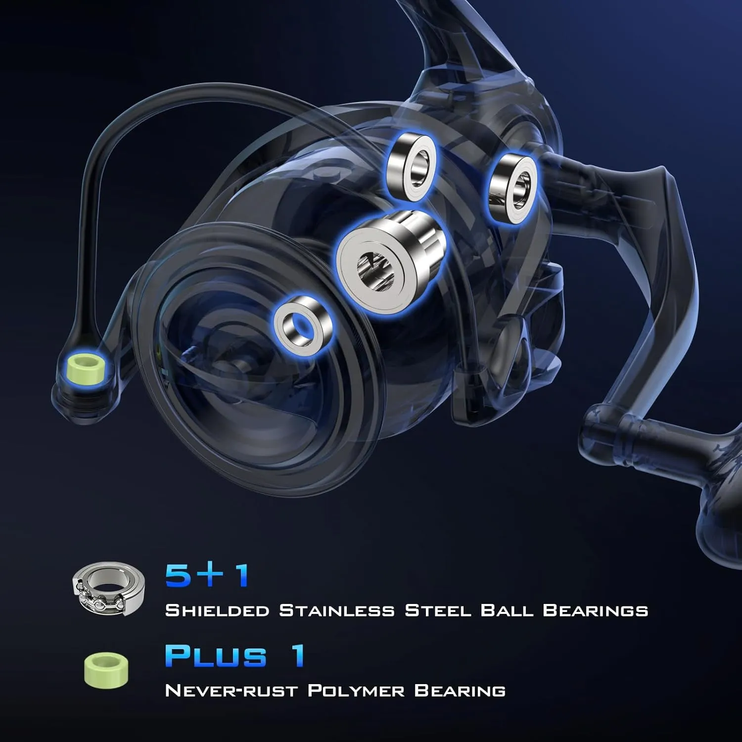 KastKing Kapstan Elite Saltwater Spinning Fishing Reel, Up to 55LBs Max Drag Big Game Fishing Reel, IPX6 Waterproof & Corrosion-Resistant Bearing System - Ideal Fishing Gifts for Saltwater Fishing