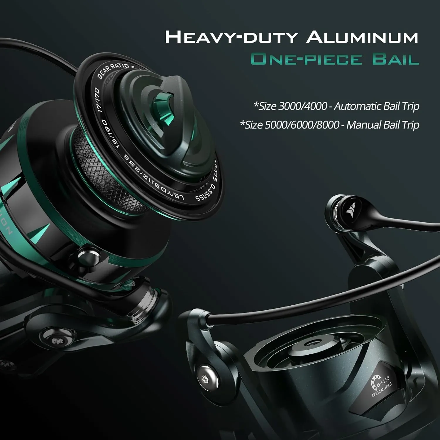 KastKing Kapstan Elite Saltwater Spinning Fishing Reel, Up to 55LBs Max Drag Big Game Fishing Reel, IPX6 Waterproof & Corrosion-Resistant Bearing System - Ideal Fishing Gifts for Saltwater Fishing