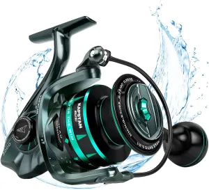 KastKing Kapstan Elite Saltwater Spinning Fishing Reel, Up to 55LBs Max Drag Big Game Fishing Reel, IPX6 Waterproof & Corrosion-Resistant Bearing System - Ideal Fishing Gifts for Saltwater Fishing