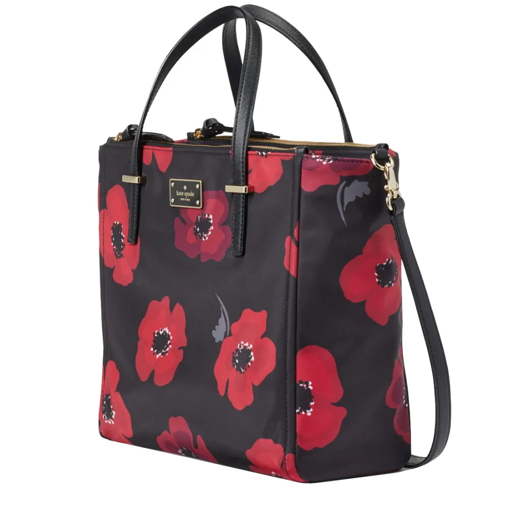 Kate Spade Wilson Road Poppy Alyse Bag in Black Multi