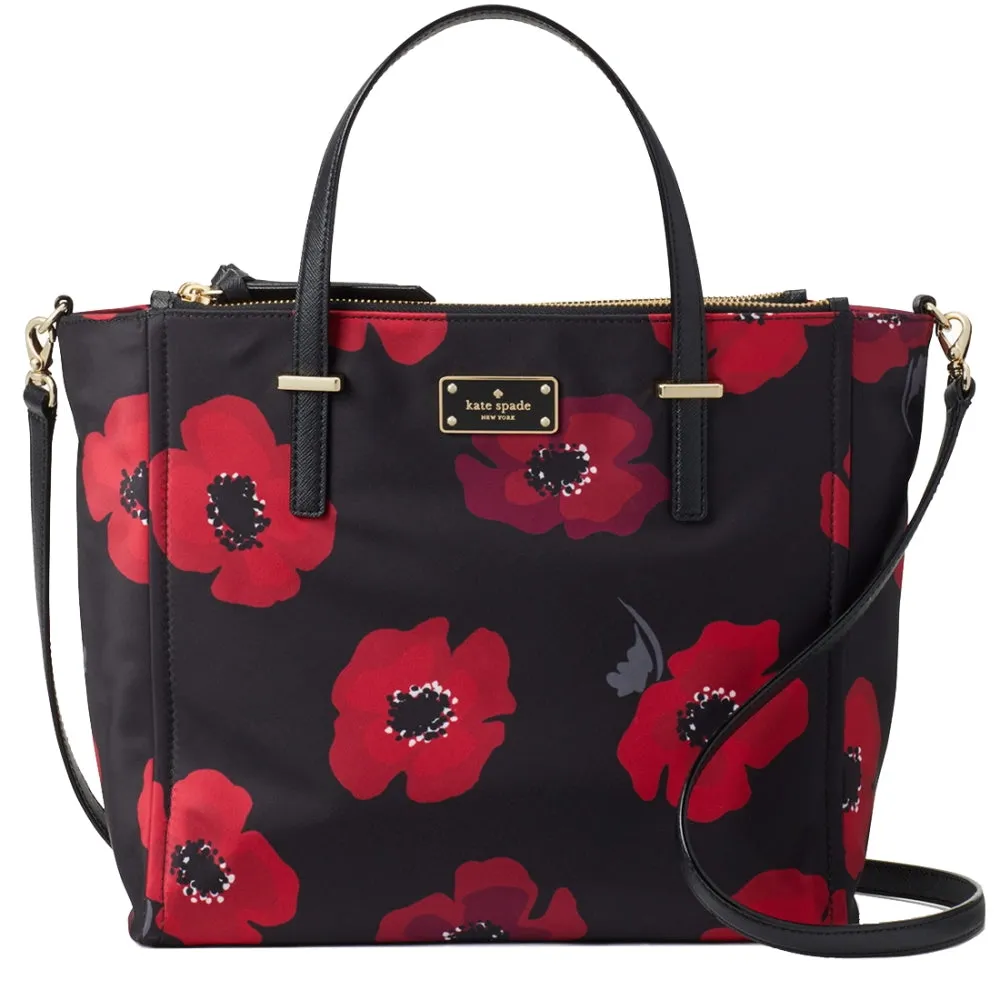 Kate Spade Wilson Road Poppy Alyse Bag in Black Multi