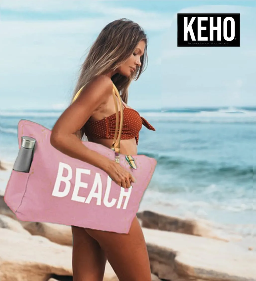 Keho Waterproof Beach Bag with Pockets For Women (Sandproof)