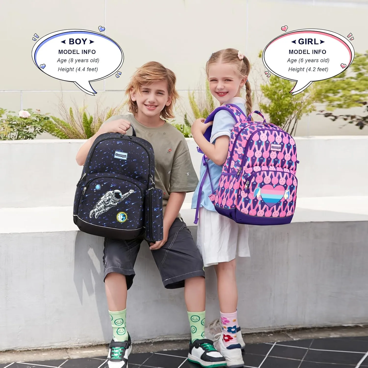 Kids Backpack for Girls Preschool Elementary Kindergarten School Bag 15.6″ Multifunctional Cute Large Capacity