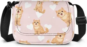 Kids Flap Crossbody Bag with Zipper Closure for School Travel
