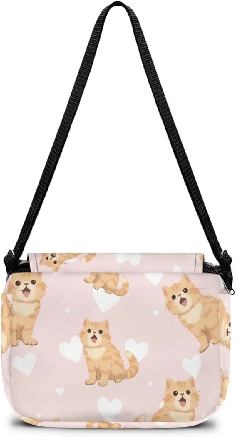 Kids Flap Crossbody Bag with Zipper Closure for School Travel