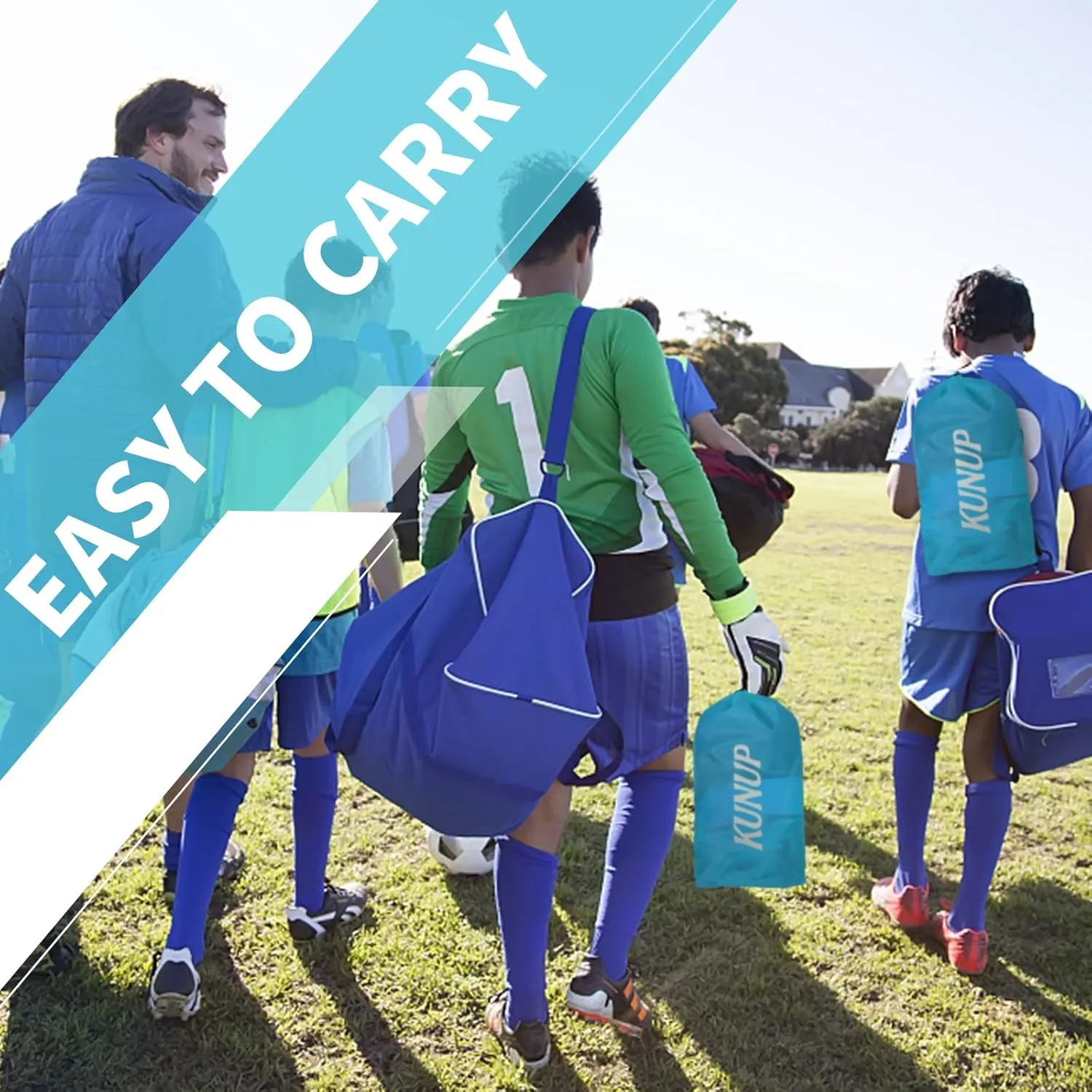 Kids Soccer Goal for Backyard, 5×3, 6×4, 9×5FT Easy Foldable Soccer Practice Net with Portable Carrying Bag for Toddler Youth Adult Soccer Training Equipment Outdoor Sports Game