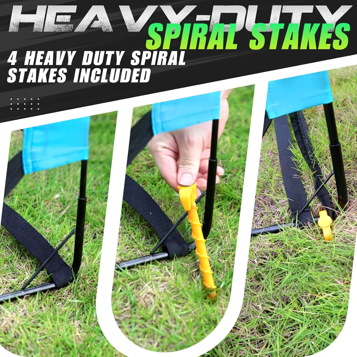 Kids Soccer Goal for Backyard, 5×3, 6×4, 9×5FT Easy Foldable Soccer Practice Net with Portable Carrying Bag for Toddler Youth Adult Soccer Training Equipment Outdoor Sports Game