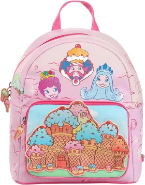 King Kandy's Castle Candy Land Mini Backpack | Board Game Bag With Appliqued And Printed Details, Zipper Enclosure
