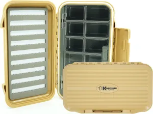 Kingfisher Large Waterproof 12 Compartment and Foam Fly Fishing Box