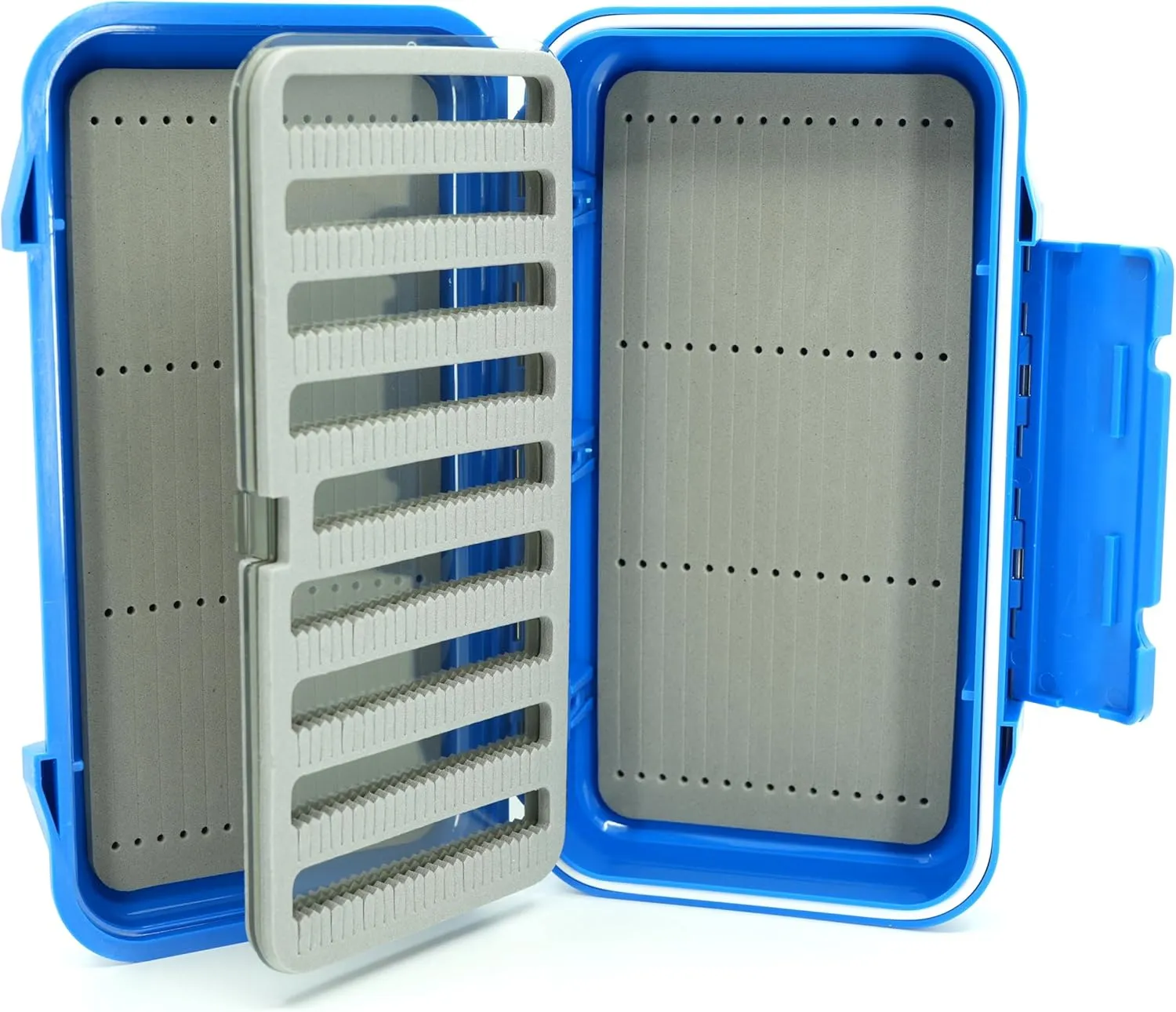 Kingfisher Waterproof Dry Fly Fishing Box with Leaf
