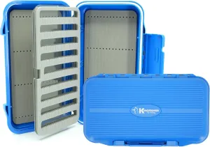 Kingfisher Waterproof Dry Fly Fishing Box with Leaf