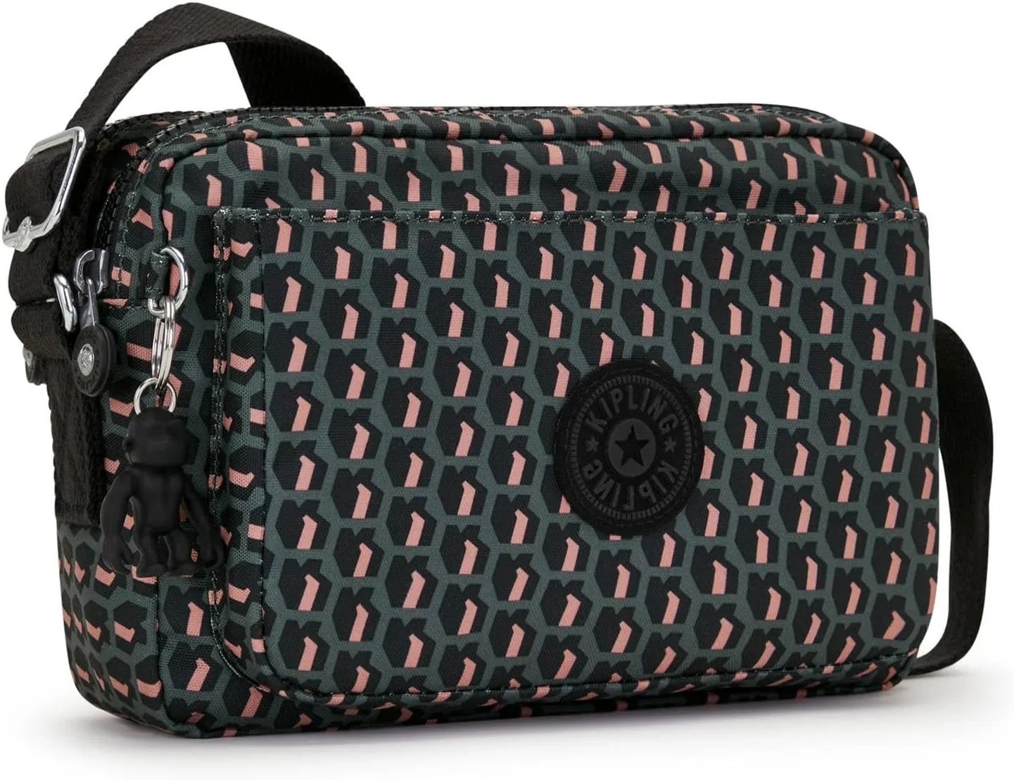 Kipling Women’s Abanu Medium Crossbody Bag, Lightweight, Adjustable Nylon Waist Pack with Multi-Compartment Zip Pockets