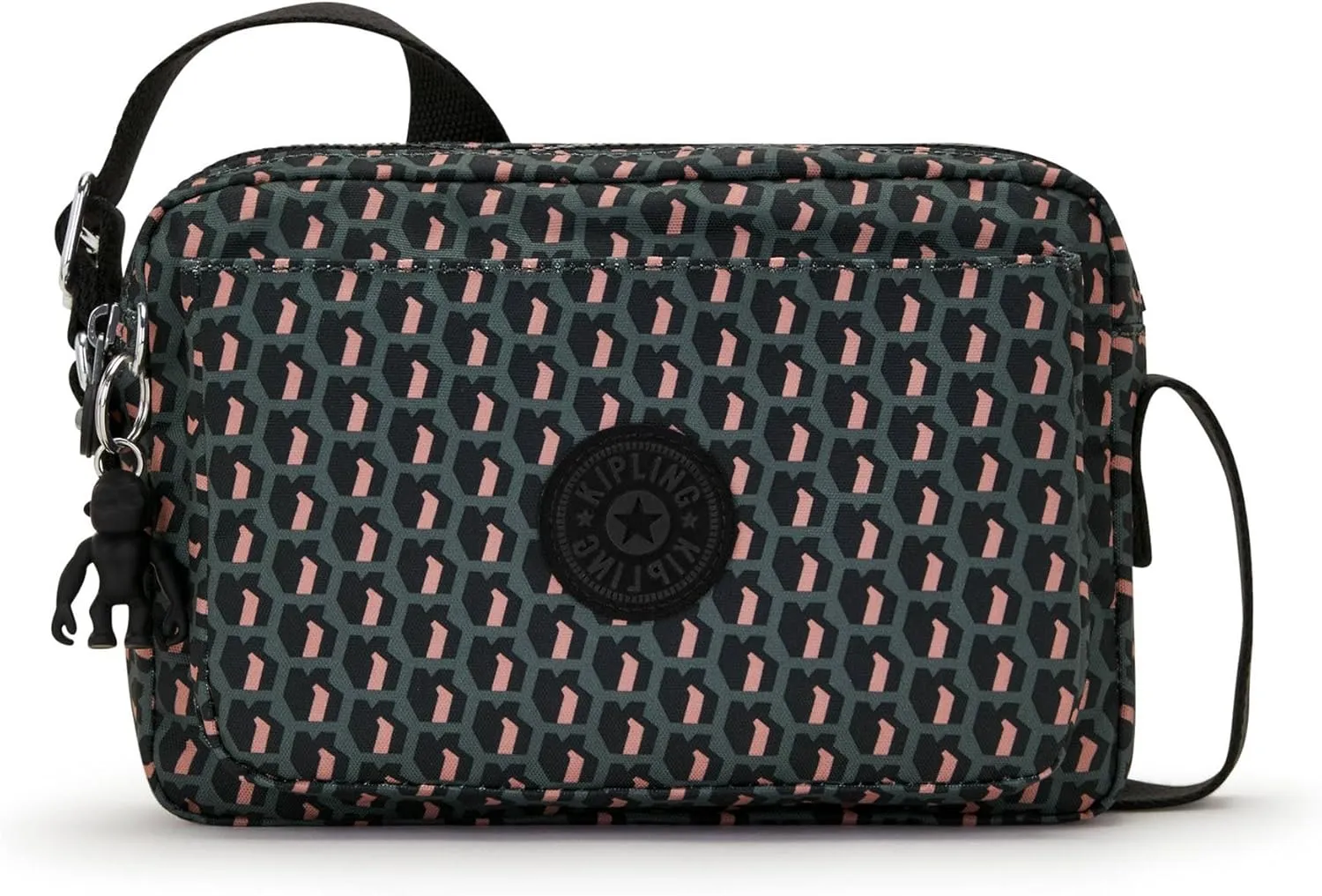 Kipling Women’s Abanu Medium Crossbody Bag, Lightweight, Adjustable Nylon Waist Pack with Multi-Compartment Zip Pockets