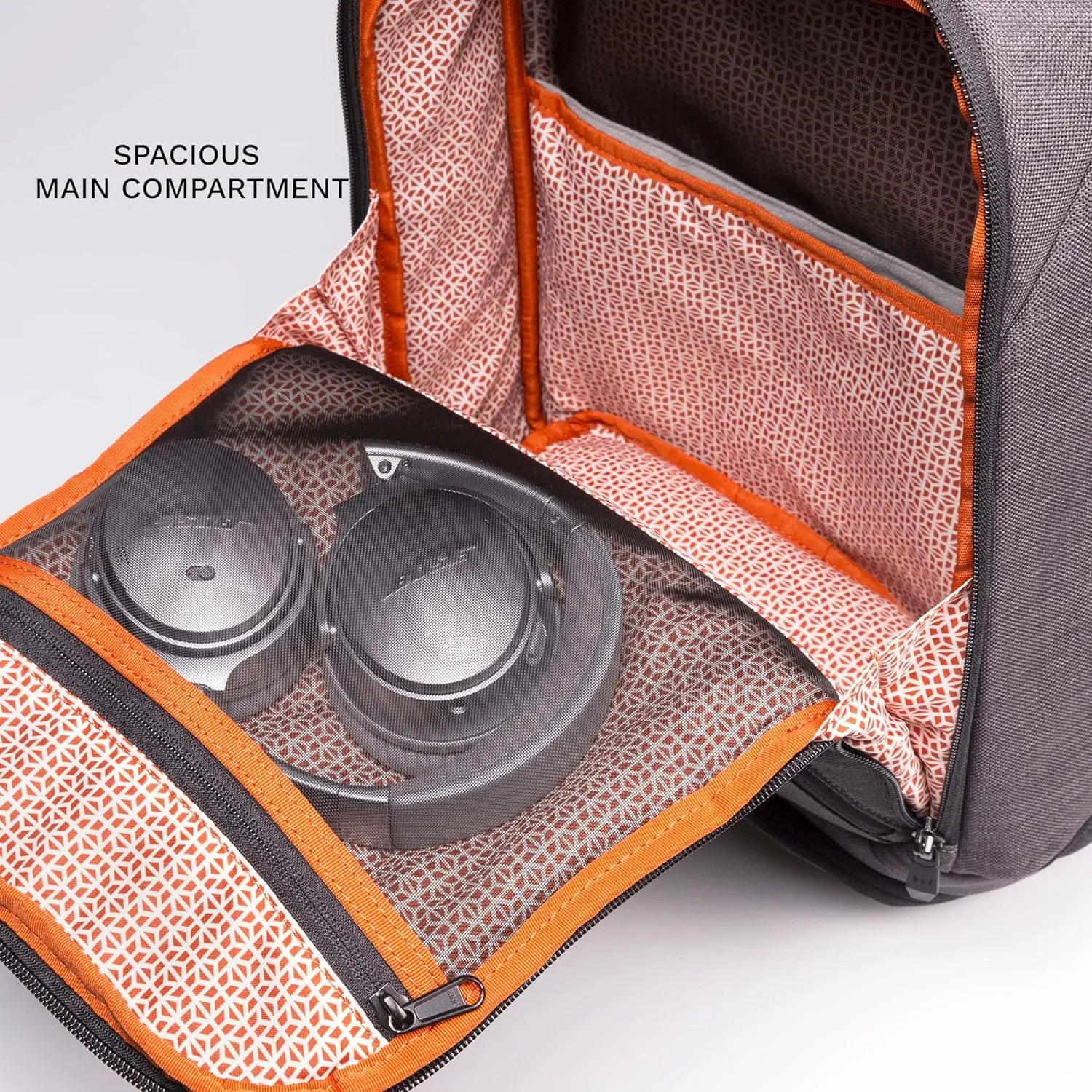 Knack Series 1 Laptop Backpack Fits up to 15 Inch - Knack Bags Carry-On Backpack, TSA Approved, Expandable Travel Backpacks (Savile Gray, Medium)