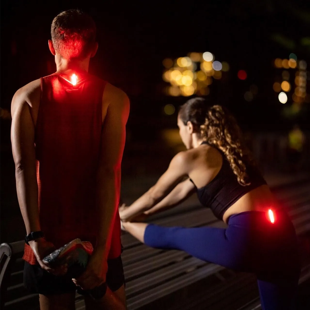 Knog Plus Free Light - USB Rechargeable Handsfree Lights for Night Running, Cycling, Road Safety