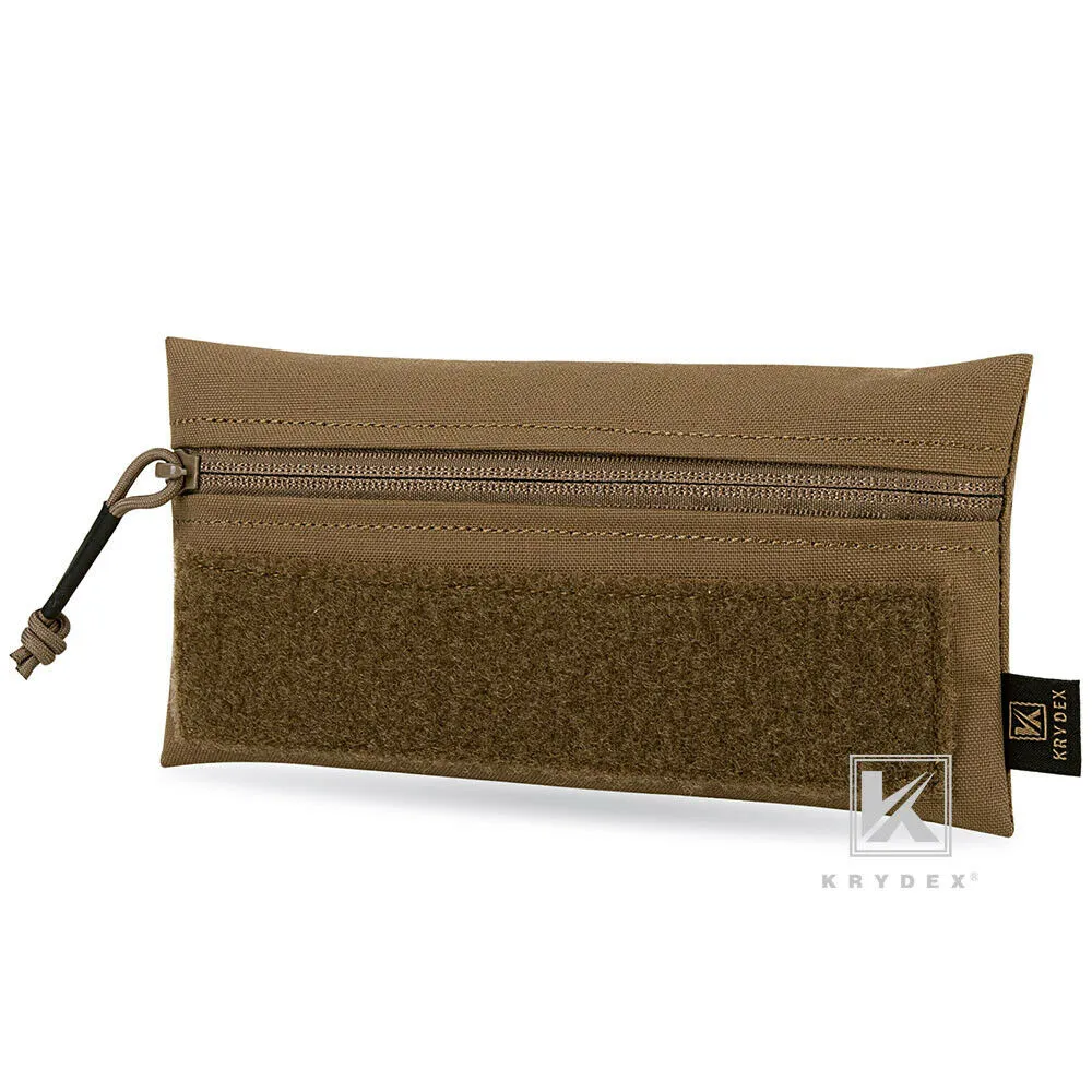 KRYDEX Hook & Loop Zipper Candy Pouch Utility Tool Storage Pouch for Plate Carrier Vest Chest Rig