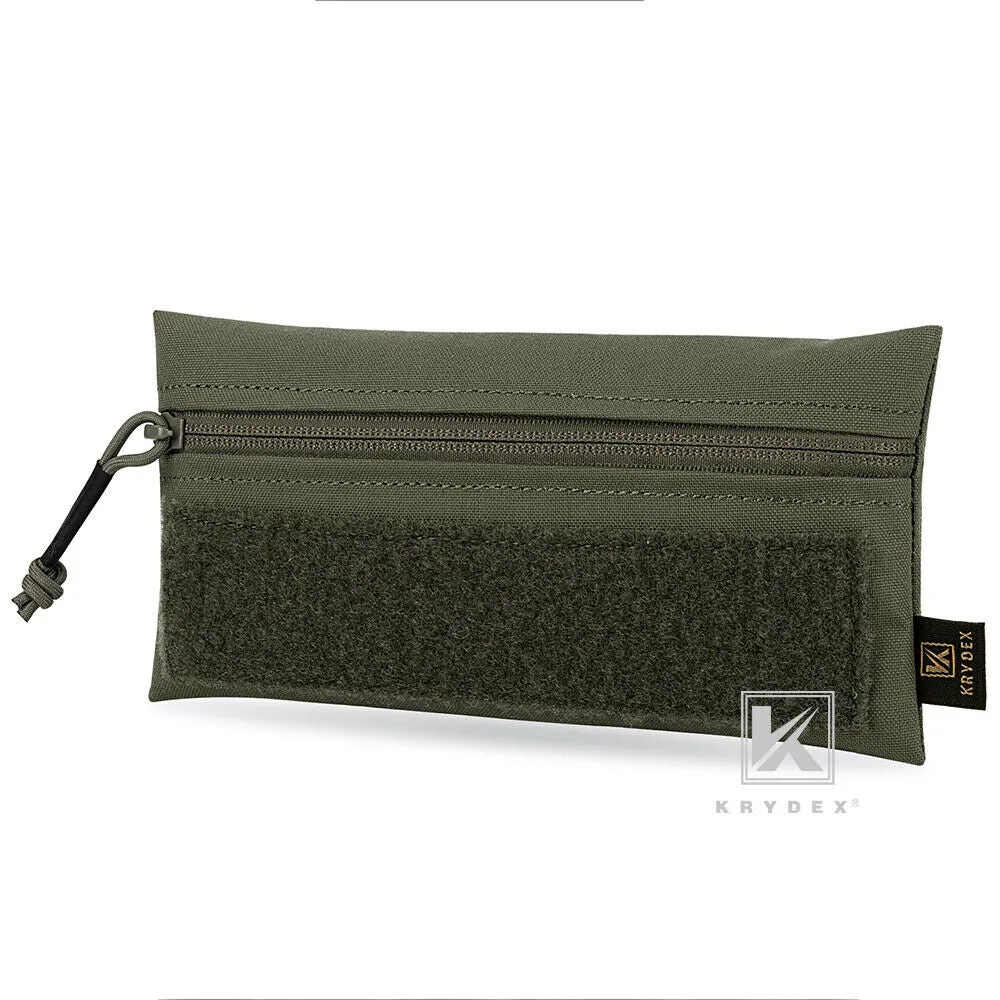 KRYDEX Hook & Loop Zipper Candy Pouch Utility Tool Storage Pouch for Plate Carrier Vest Chest Rig
