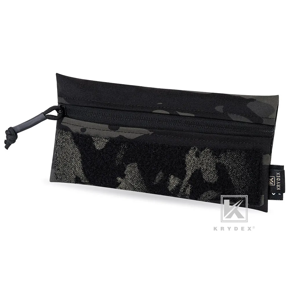 KRYDEX Hook & Loop Zipper Candy Pouch Utility Tool Storage Pouch for Plate Carrier Vest Chest Rig