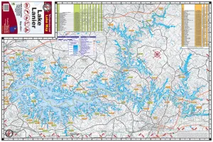 Lake Lanier Fishing Map #301