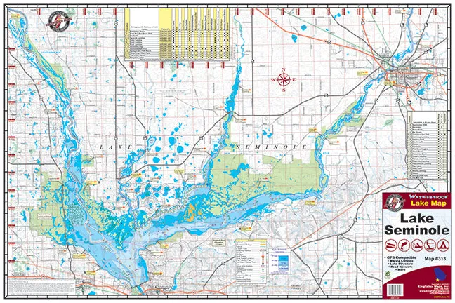 Lake Seminole Fishing Map #313