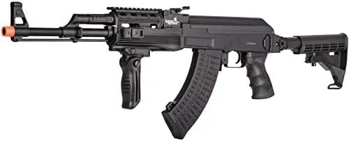 Lancer Tactical Airsoft Full Metal AK-47 AEG Rifle LE Stock with Battery & Charger Black