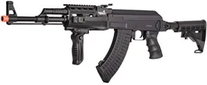 Lancer Tactical Airsoft Full Metal AK-47 AEG Rifle LE Stock with Battery & Charger Black