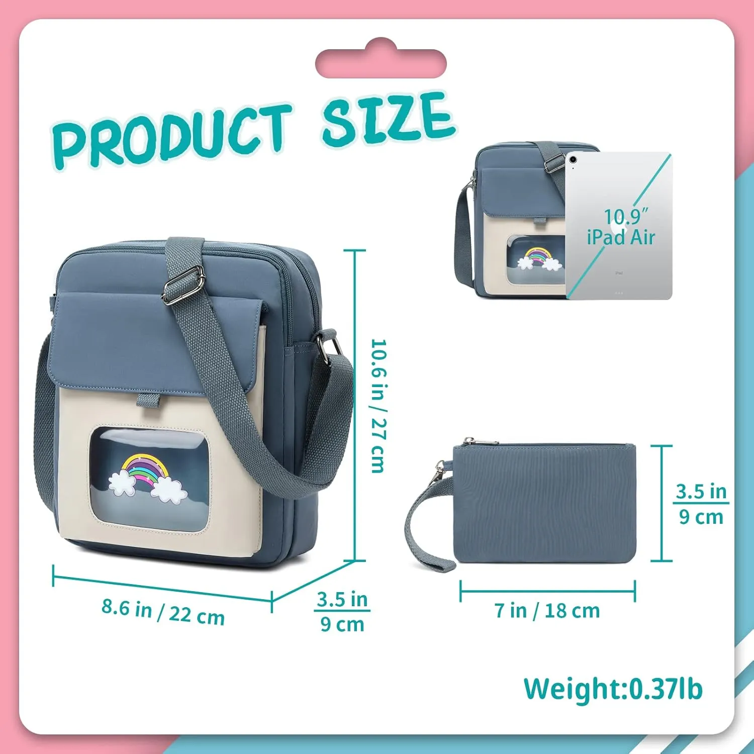 Lanola Lightweight Small Messenger Shoulder Bag,Crossbody Bag Purse for Girls Gift for Preteen/Teen Little Kids