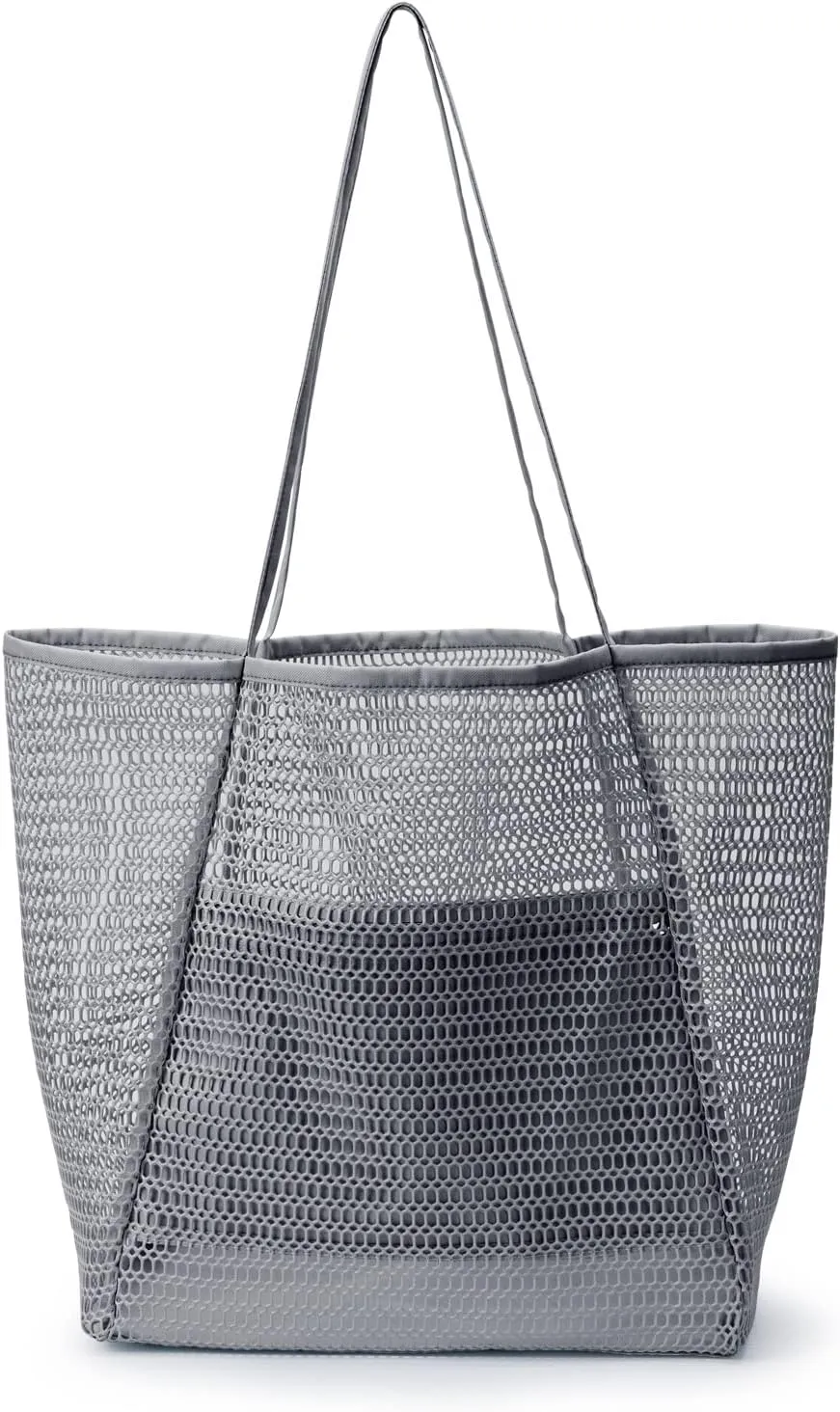 Large Capacity Mesh Beach Tote Bag,Women Casual Shoulder Handbag