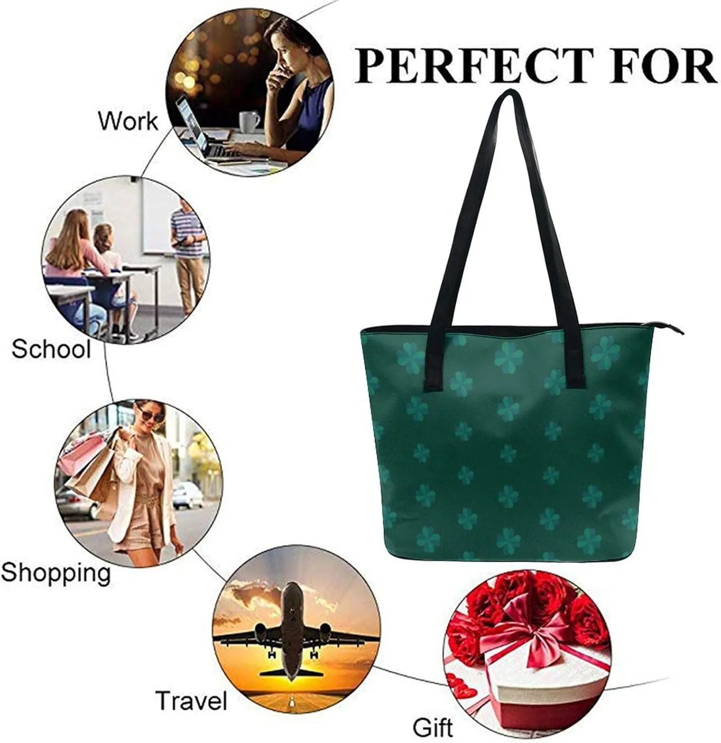 Large Capacity Work Tote Bag Handbag Waterproof Big Shoulder Commuter Bag