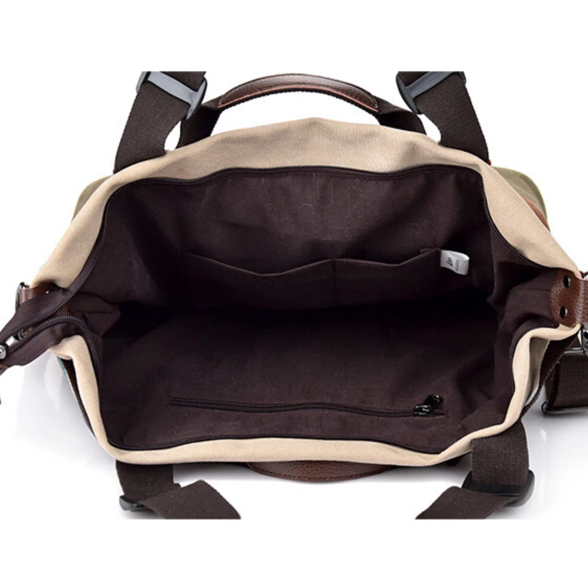 Large Retro-Coloured Oxford Shoulder Tote | Cross Body Satchel Handbag