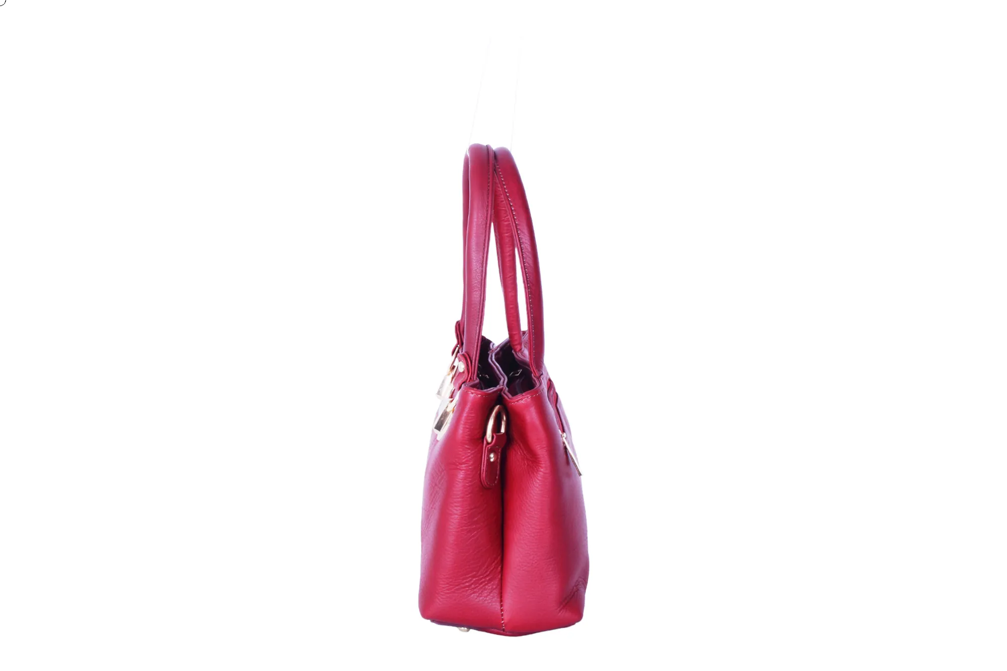LEATHER HANDHELD BAG 37016 (MAROON)