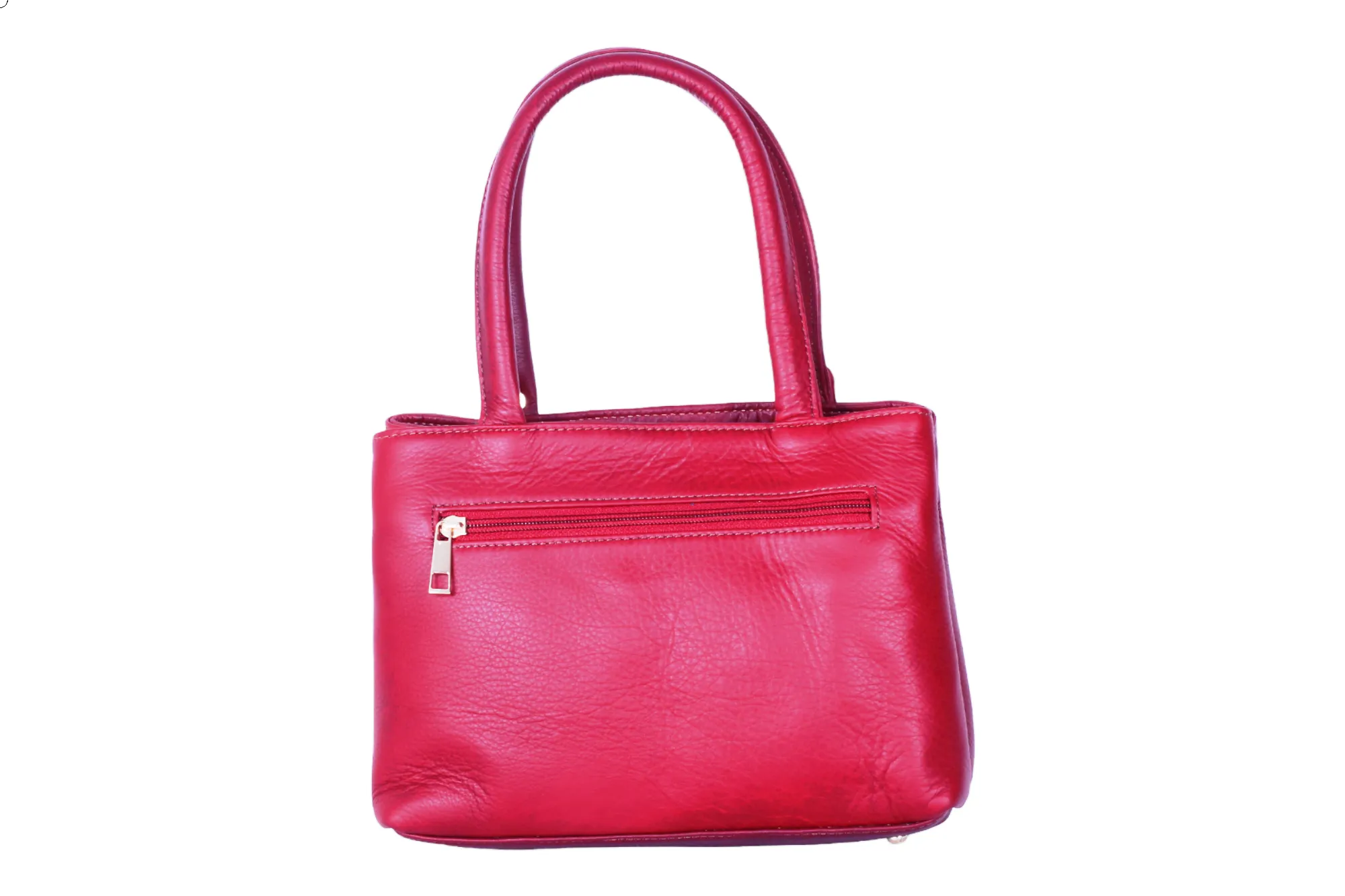 LEATHER HANDHELD BAG 37016 (MAROON)