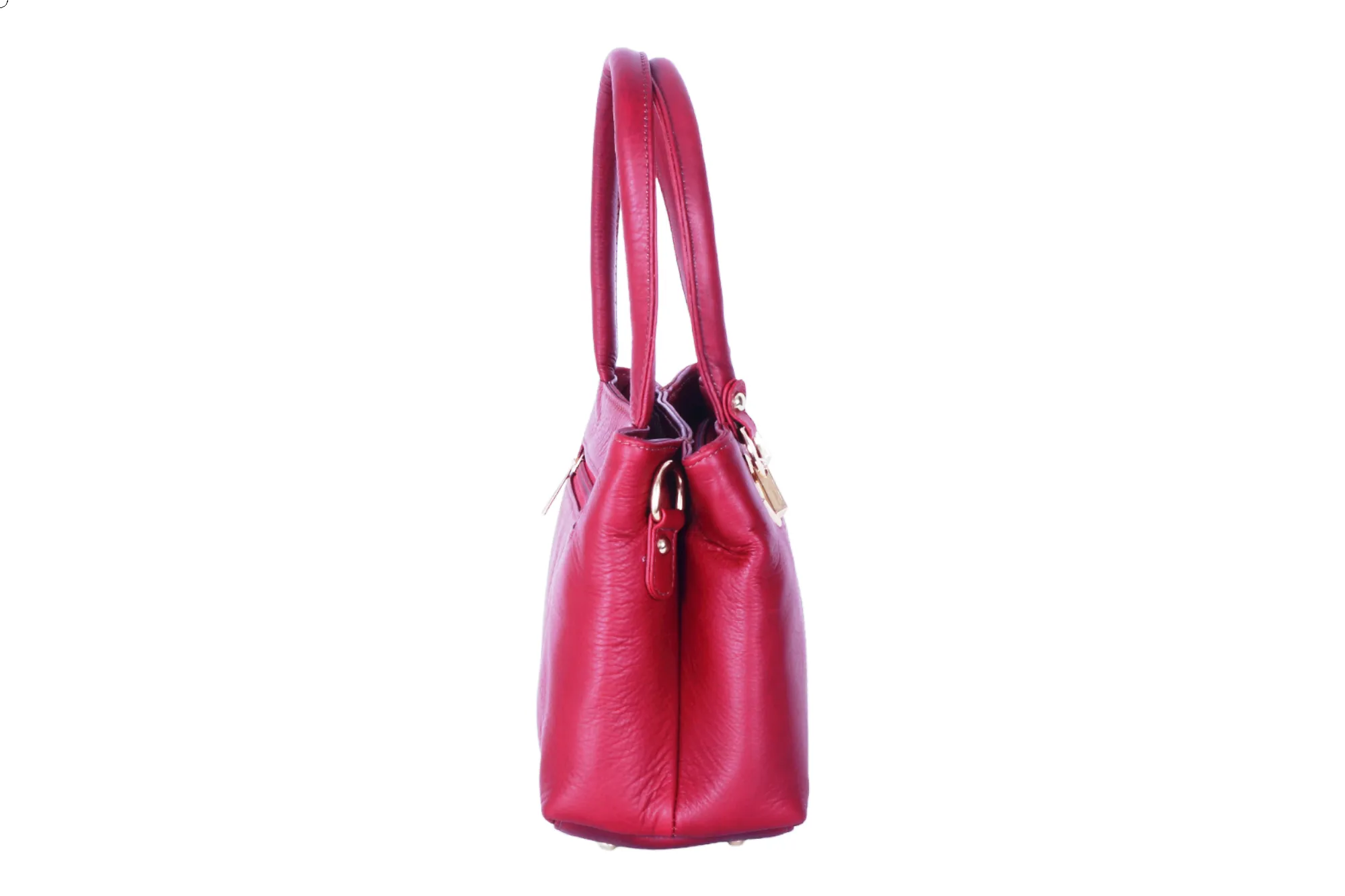 LEATHER HANDHELD BAG 37016 (MAROON)