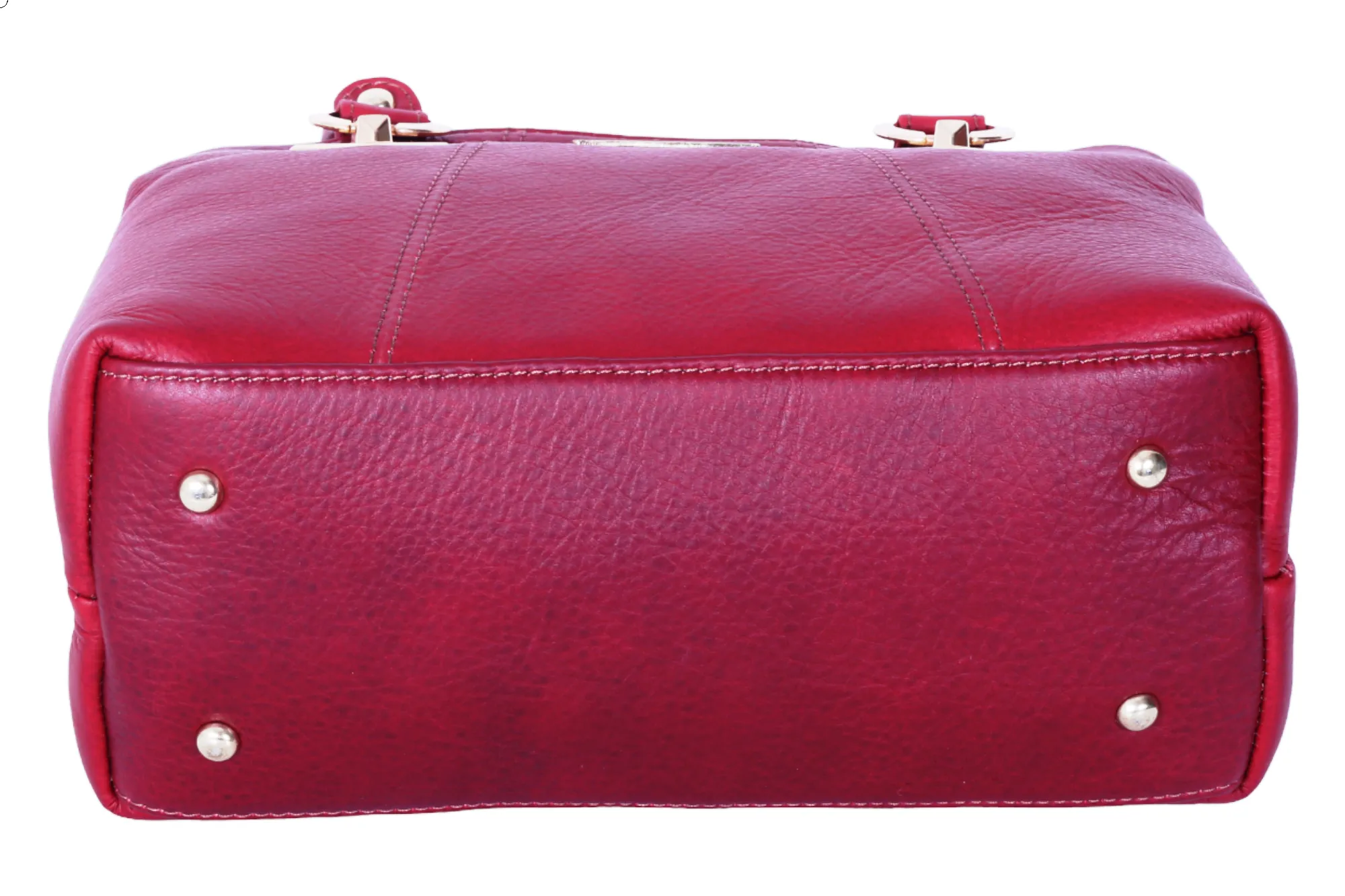 LEATHER HANDHELD BAG 37016 (MAROON)