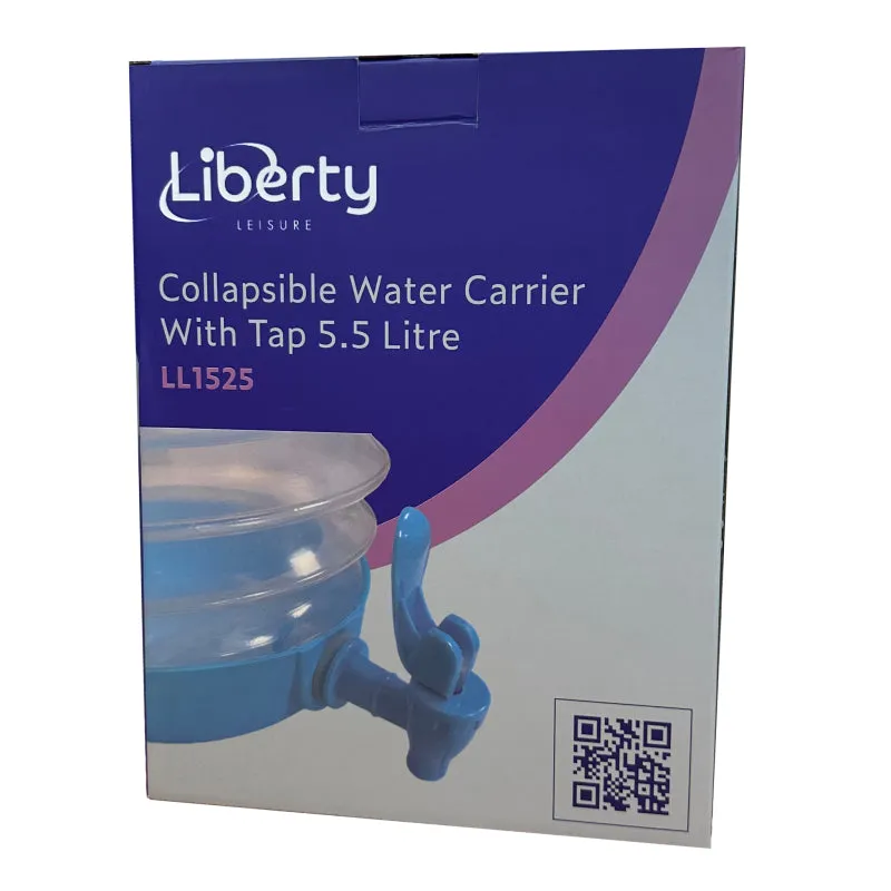 Liberty Leisure Collapsible Water Container with Tap 5.5 Litre