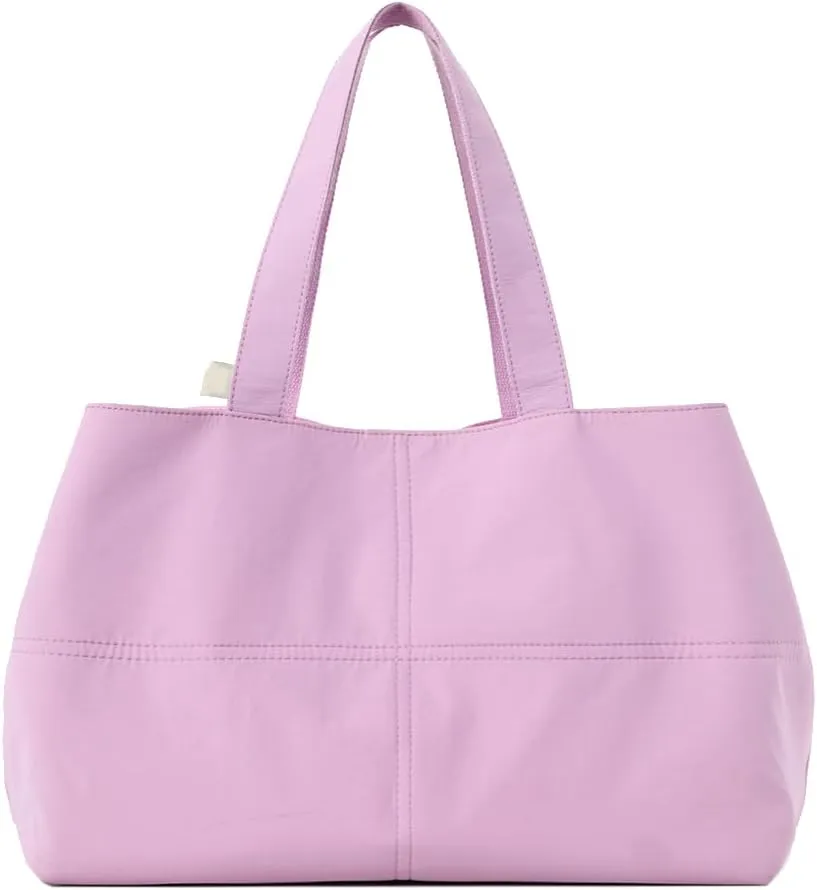 Lightweight Nylon Travel Tote Bag with Zipper, Water-Resistant Work, Gym, Dance or Weekender Bag for Women