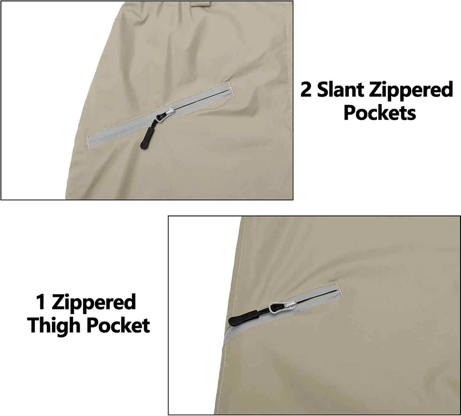 Little Donkey Andy Women's Lightweight Waterproof Rain Pants Breathable Hiking Pants for Outdoor Fishing