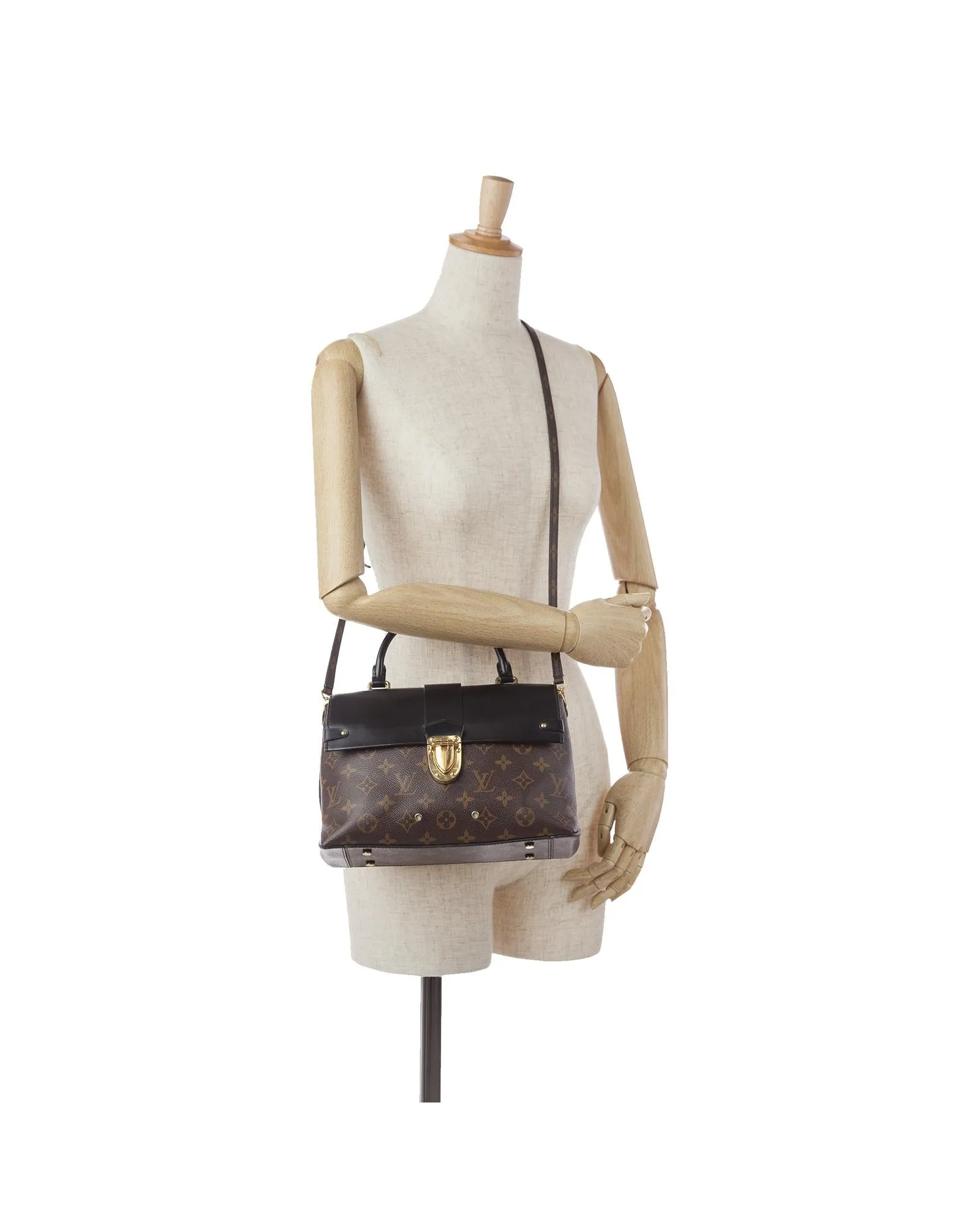 Lockme II Handbag Monogram Canvas and Leather