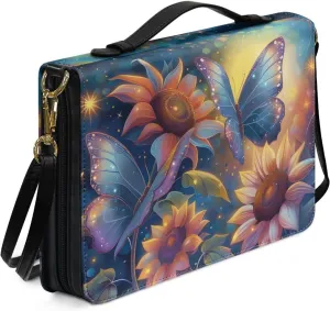 Lotusorchid Bible Case for Women, Bible Tote Bag for Men, Bible Accessories with Shoulder Strap