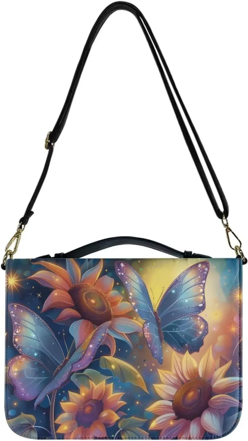 Lotusorchid Bible Case for Women, Bible Tote Bag for Men, Bible Accessories with Shoulder Strap