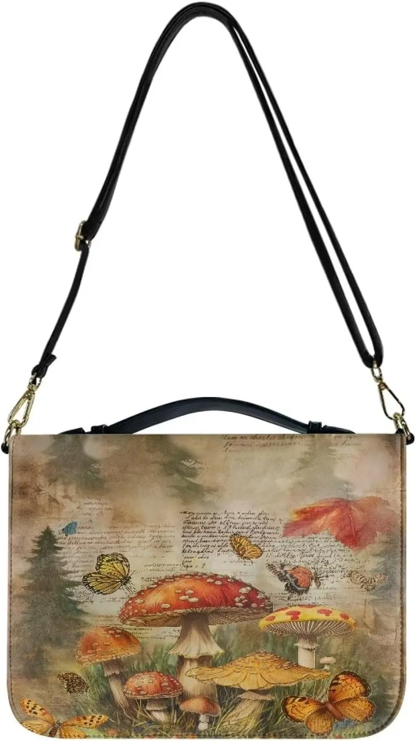 Lotusorchid Bible Cover Bag for Women, Men Bible Accessories with Handle, Bible Carrier Tote with Detachable Shoulder Strap