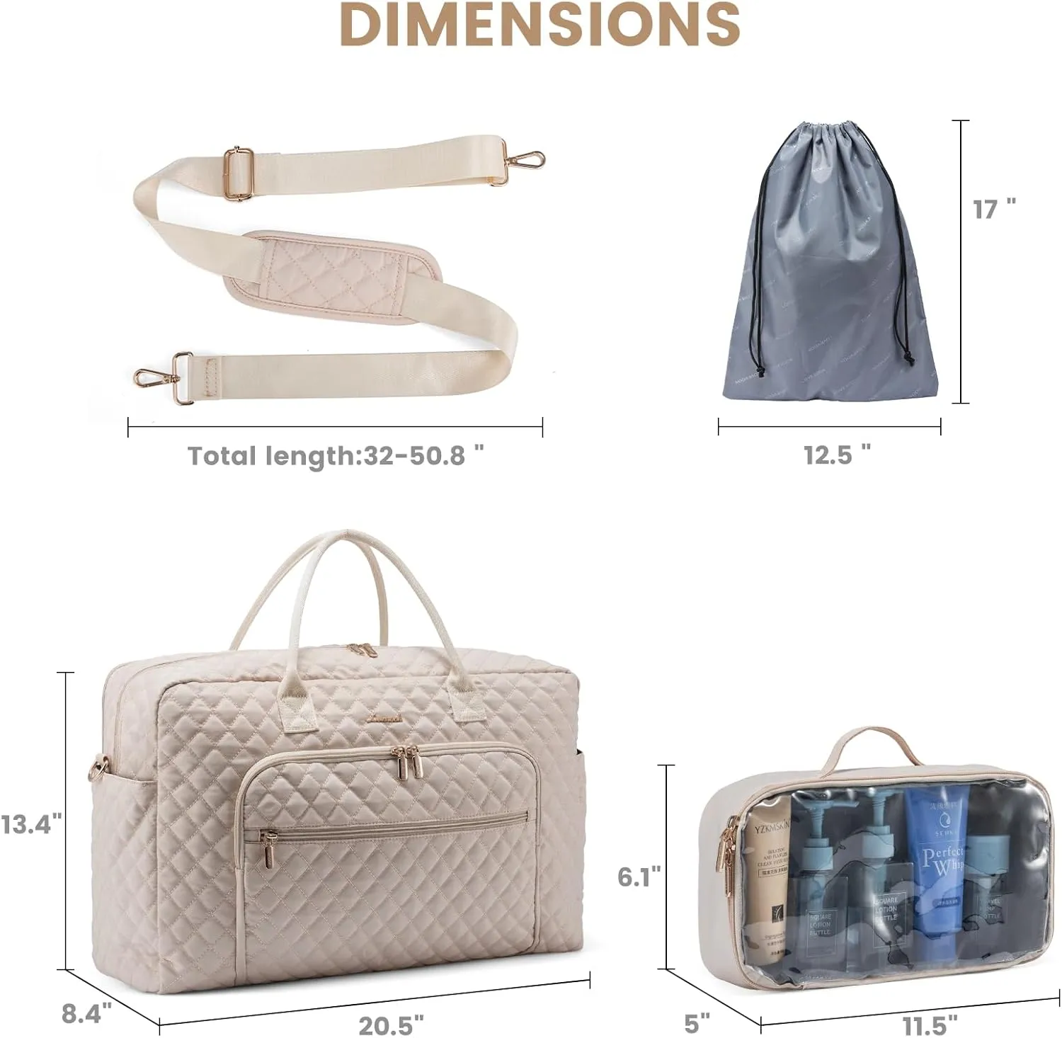 LOVEVOOK Travel Duffle Bag, Weekender Bag for Women with Toiletry Bag Carry on Overnight Bag with Laptop Compartment, Yoga Gym Bag with Wet Pocket Shoe Bag, Hospital Bag for Labor and Delivery