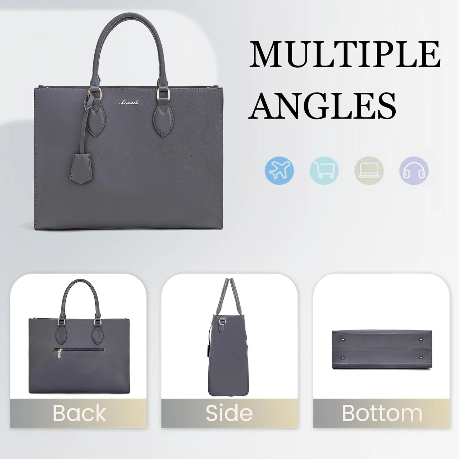 LOVEVOOK Women's 15.6 Inch Laptop Tote Briefcase Business Office Bag
