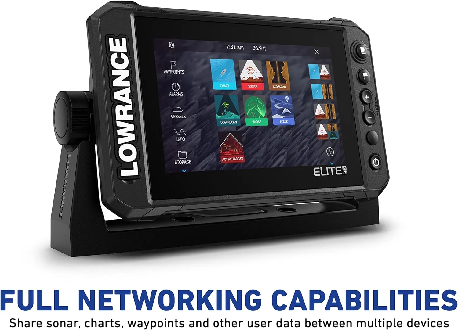 Lowrance Elite FS Fishfinder/Chartplotter, Available with and Without Transducer