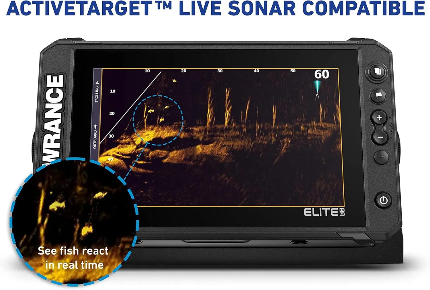 Lowrance Elite FS Fishfinder/Chartplotter, Available with and Without Transducer