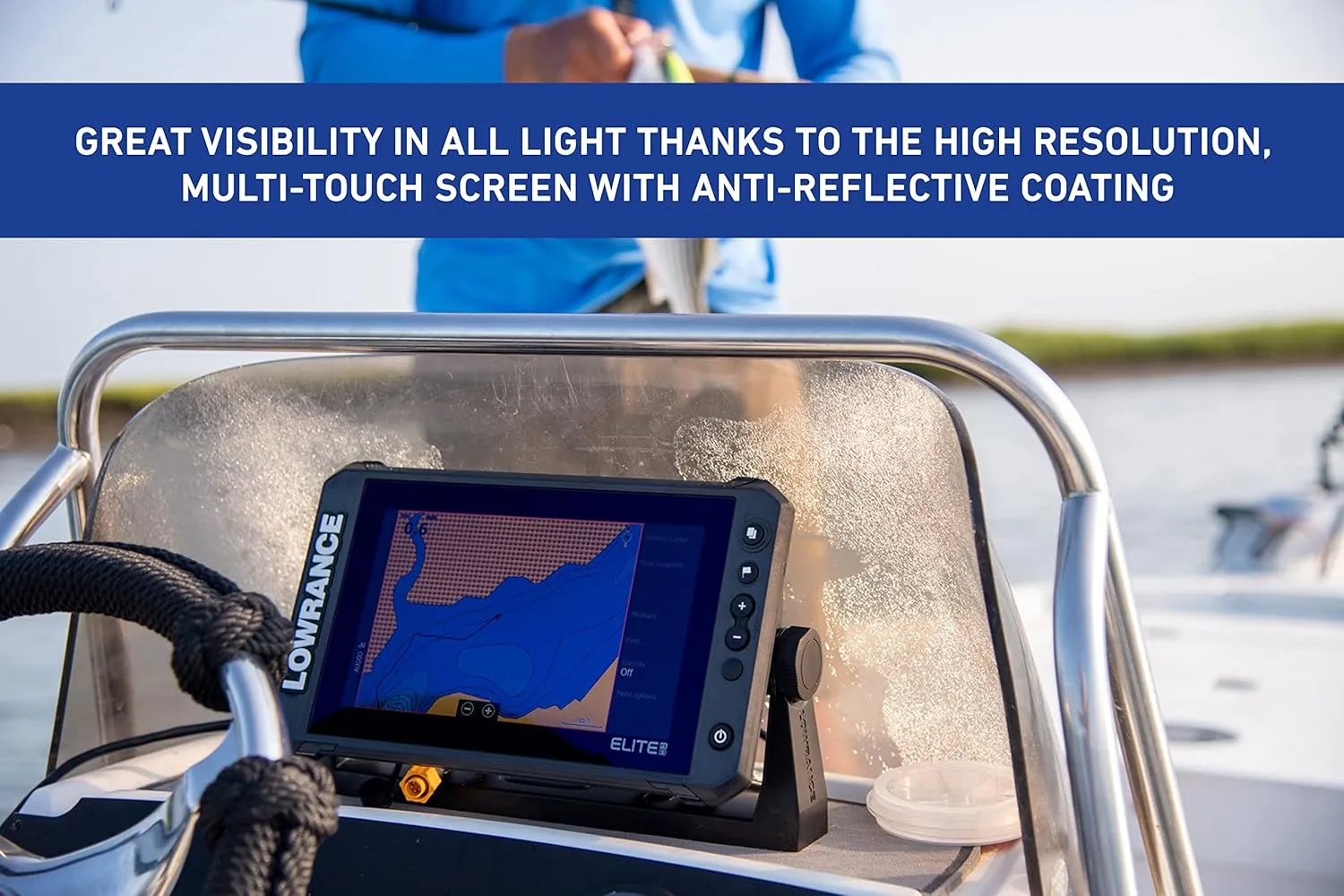 Lowrance Elite FS Fishfinder/Chartplotter, Available with and Without Transducer